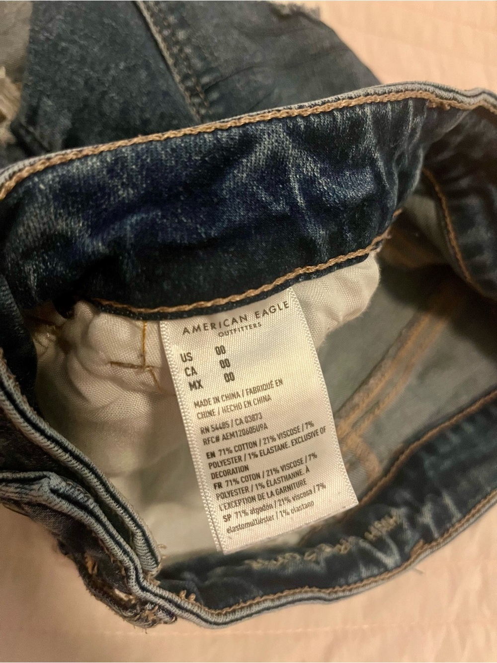 AE Ne(x)t Level High V-Rise
Denim Short - 00 - Picture 8 of 9